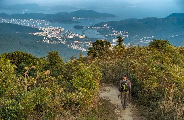 The amazing view along the Hong Kong trail 