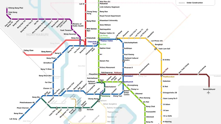 Bangkok BTS Map  Trip Guide