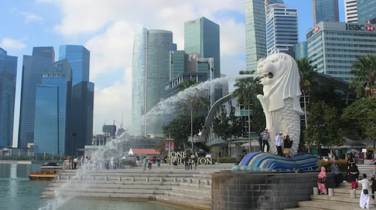新加坡著名景點魚尾獅  圖片來源：unsplash