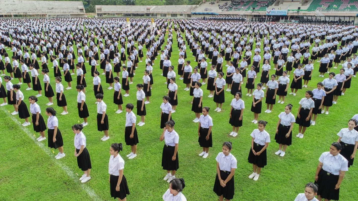 นักศึกษามหาวิทยาลัยราชภัฏรำไพพรรณี - จ.จันทบุรี (แหล่งที่มาของภาพ: thaipr)