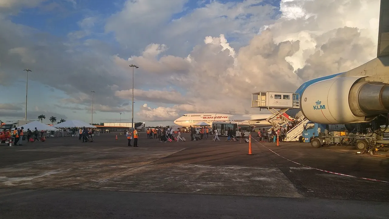 Johan Adolf Pengel International Airport, Paramaribo. Source: Wikipedia