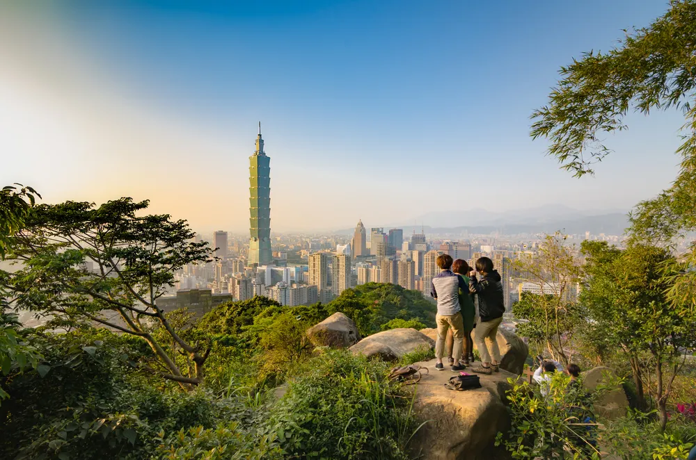 台北象山的風景壯觀