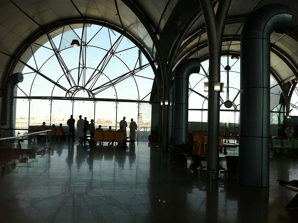 Departure hall of Khartoum International Airport. Source: Photo by Usamah Mohammed / Wikipedia
