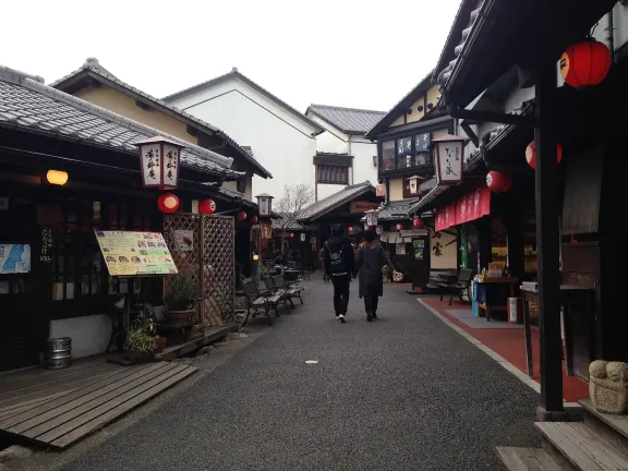 由布市由布院温泉的街道 