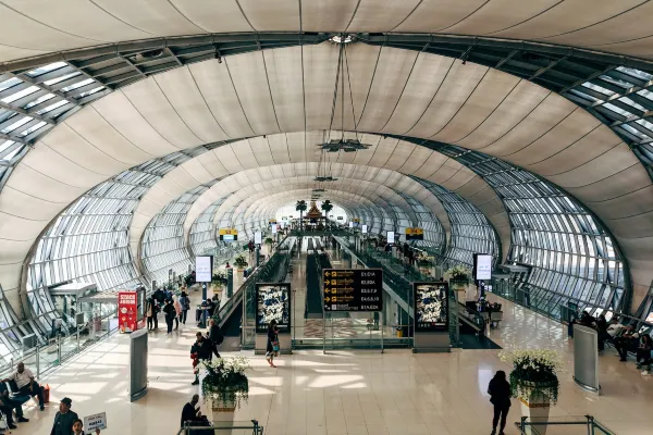 Suvarnabhumi Airport, Bangkok. Source: Photo by Marcus Winkler on Unsplash
