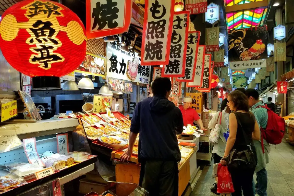 京都錦市場一景