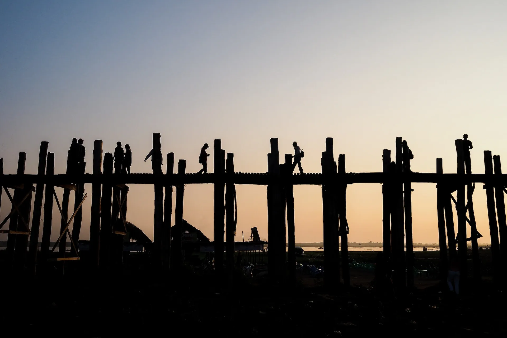 U Bein Bridge in Mandalay. Source: Photo by Bckfwd on Unsplash