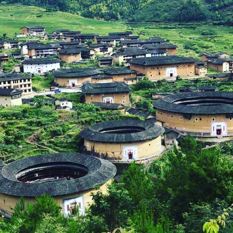 中國福建龍巖永定客家土樓