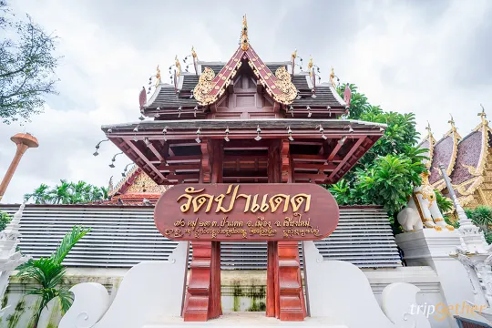 วัดป่าแดด - เชียงใหม่ : ป้ายหน้าวัด (Source: tripgether)