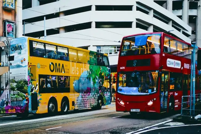 Bus tour in Hong Kong