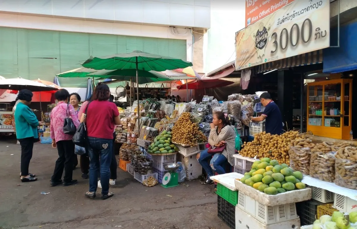 ตลาดเช้าเวียงจันทน์ - ประเทศลาว (แหล่งที่มาของภาพ: konderntang)