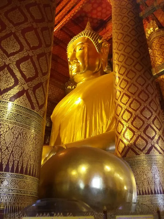 หลวงพ่อโต วัดพนัญเชิงวรวิหาร - จ.พระนครศรีอยุธยา (แหล่งที่มาของภาพ: thailandtourismdirectory)