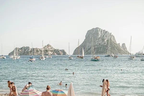 Beach in Ibiza. Source: Photo by Ferran Feixas on Unsplash