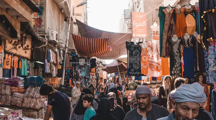 Hunt for exotic souvenirs in busy Egtptian markets. Don't forget to haggle!