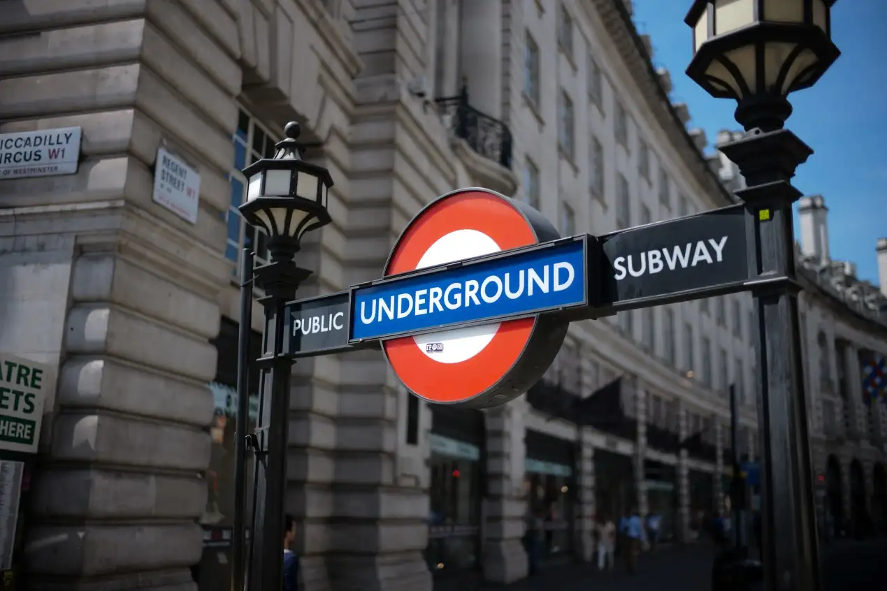 Iconic signs of London tube