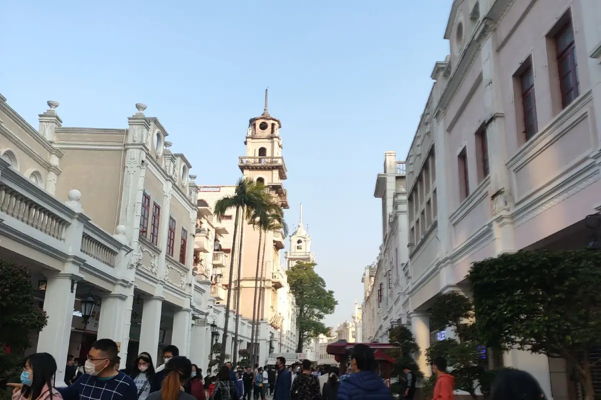 中國廣東中山石岐區的孫文西路步行街