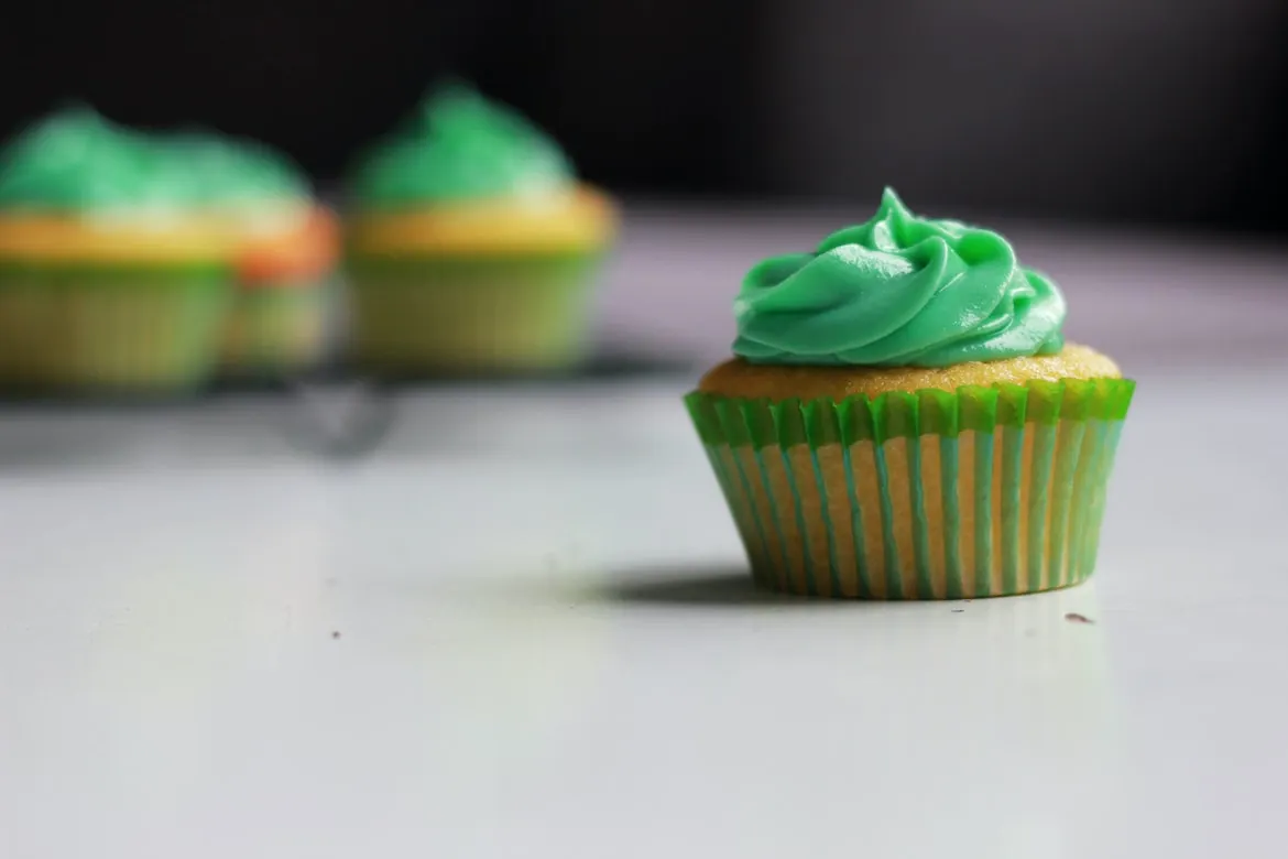 St. Patrick's Day - Green cupcake