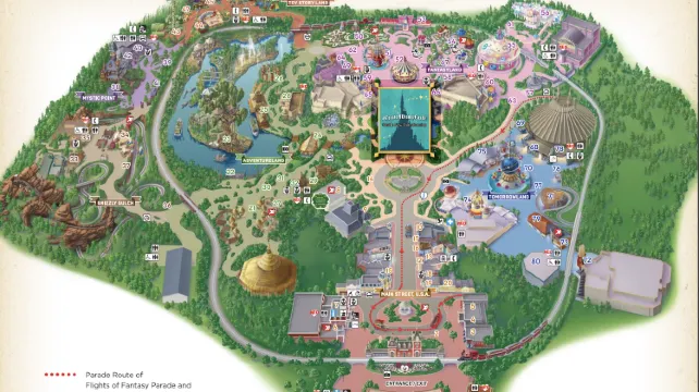 hong kong disneyland map