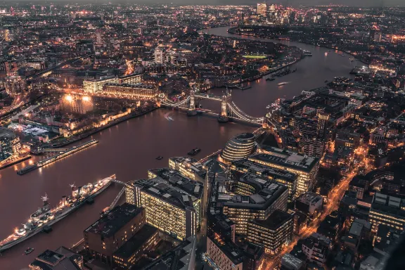Aerial view of London. Source: Photo by Giammarco Boscaro on Unsplash
