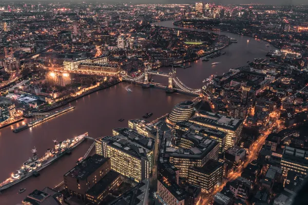 Aerial view of London. Source: Photo by Giammarco Boscaro on Unsplash