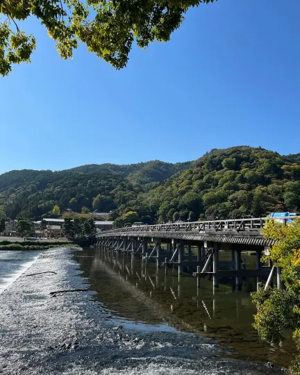 日本京都嵐山渡月橋
