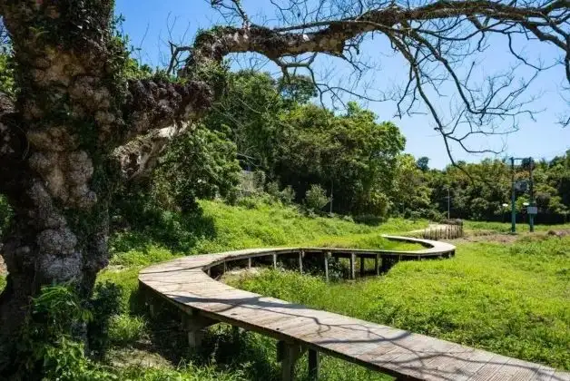 鹽田梓中的雙子亭是熱門的打卡位。