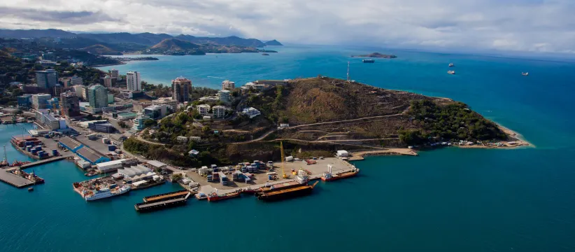 Aerial view of Port Moresby Paga Hill. Source: Photo by Paga Hill Estate/pagahill.com