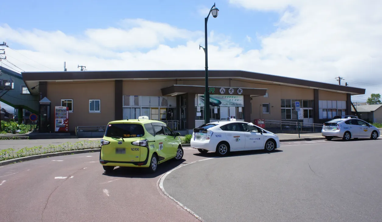 北海道　乙部町　八雲駅