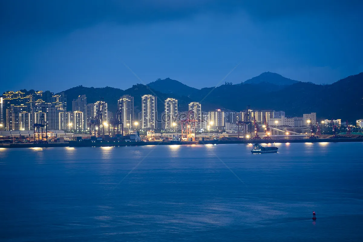 漳州港的晚上