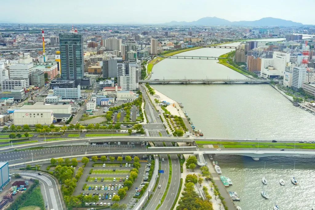 新潟市｜新潟朱鷺メッセ｜空撮