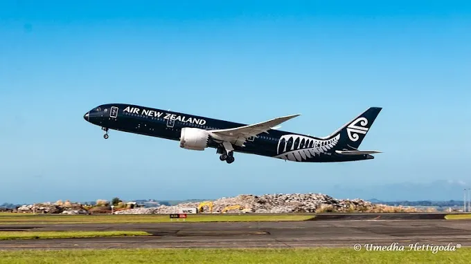 Air New Zealand plane at Auckland International Airport, Auckland. Source: Umedha Hettigoda