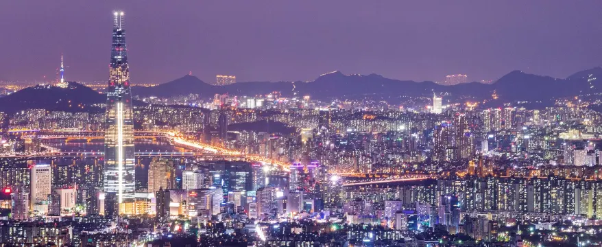 Seoul Night Skyline, Seoul. Source: Photo by Joon Kyu Park/Wikipedia