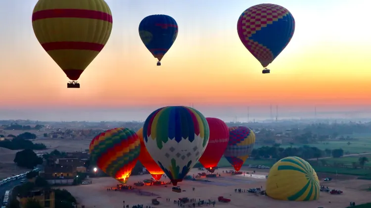 One option on your Egyptian adventure is a spectacular ballon flight over the Valley of Kings