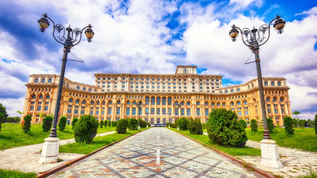 Bucharest's Palace of the Parliament. Source: Pure Vacations/purevacations.com.