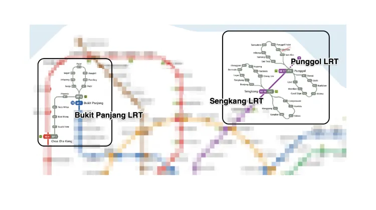 Peta LRT Singapore