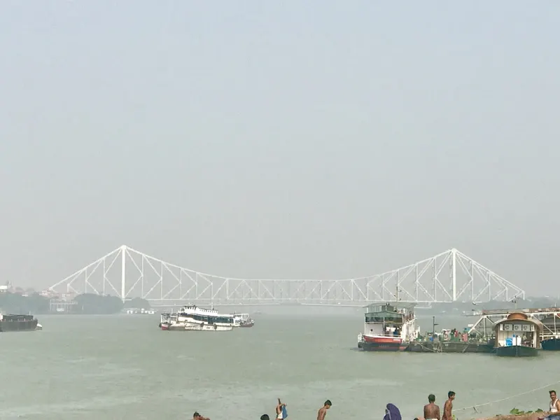 Iconic Howrah Bridge, Connecting Kolkata and Howrah