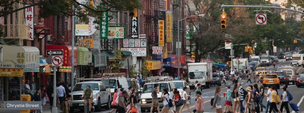 紐約曼哈頓華埠街景