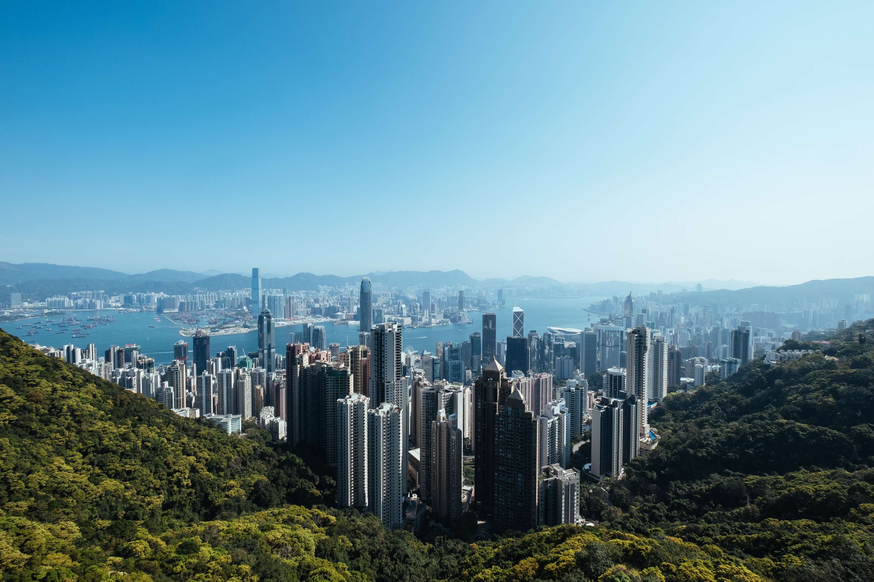 Free Tickets to Hong Kong - Hong Kong with mountains