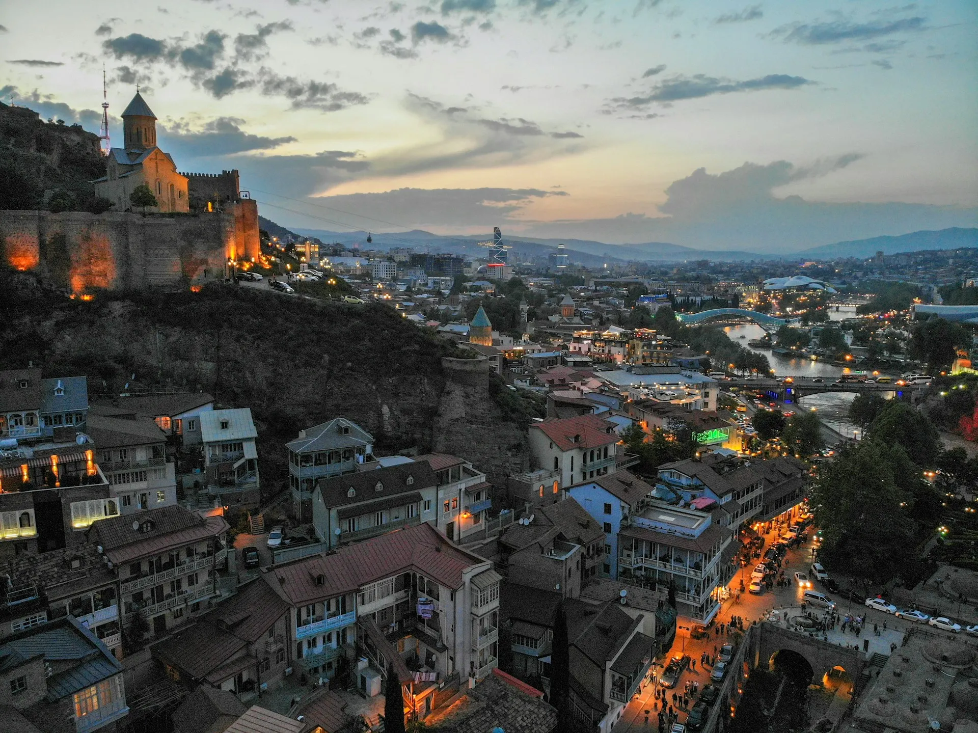 Aerial view of Tbilisi. Source: Photo by Denis Arslanbeko on Unsplash