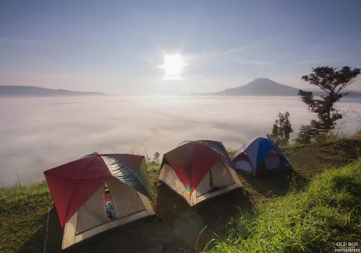 กางเต๊นท์ท่ามกลางทะเลหมอก - จุดกางเต๊นท์ไปรษณีย์เขาค้อ จ.เพชรบูรณ์ (ที่มา: Khaoko)