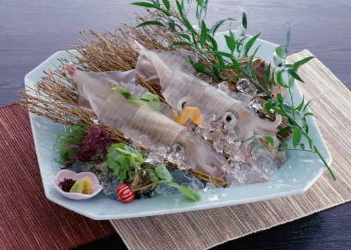 玄海町, イカの活き造り