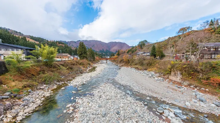 白川鄉白川村附近的風景