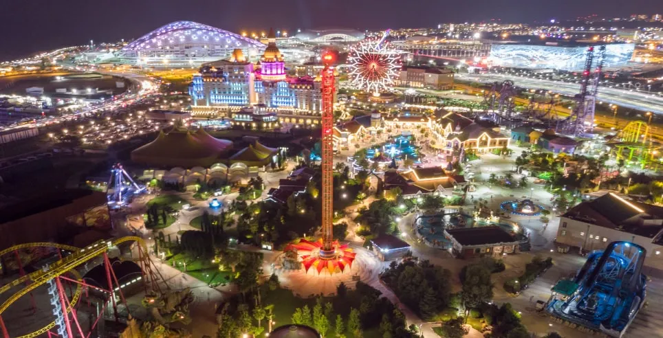 Aerial view of Sochi Park. Source: Photo by Sochi Park/sochipark.ru