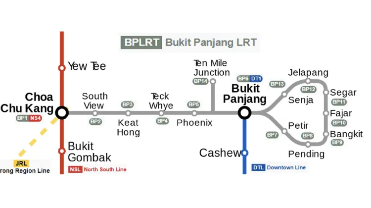 Peta LRT Singapore