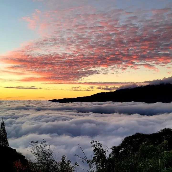 南投合歡山翠峰日落