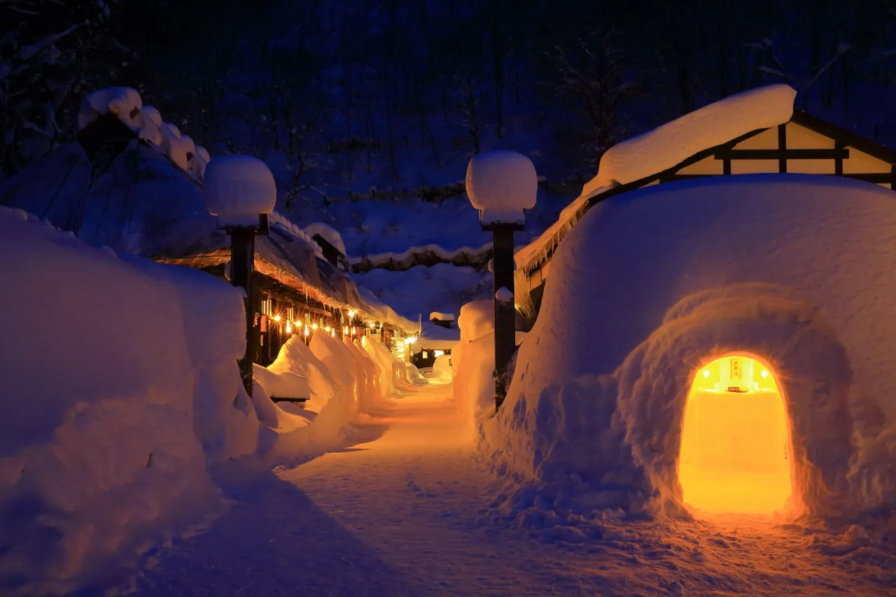 센보쿠 츠루노유 온천 (출처: travel to tohoku)