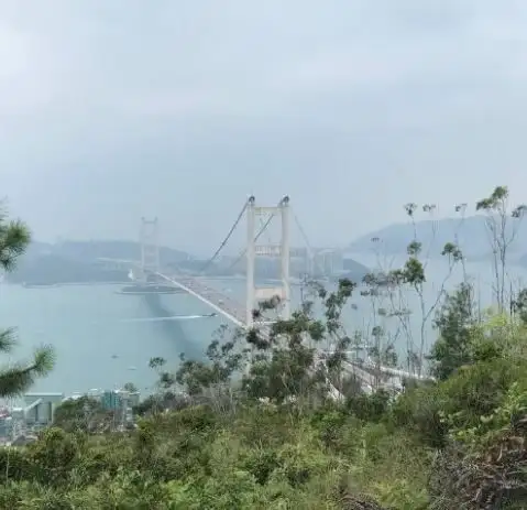登上觀景亭，可觀賞青馬大橋