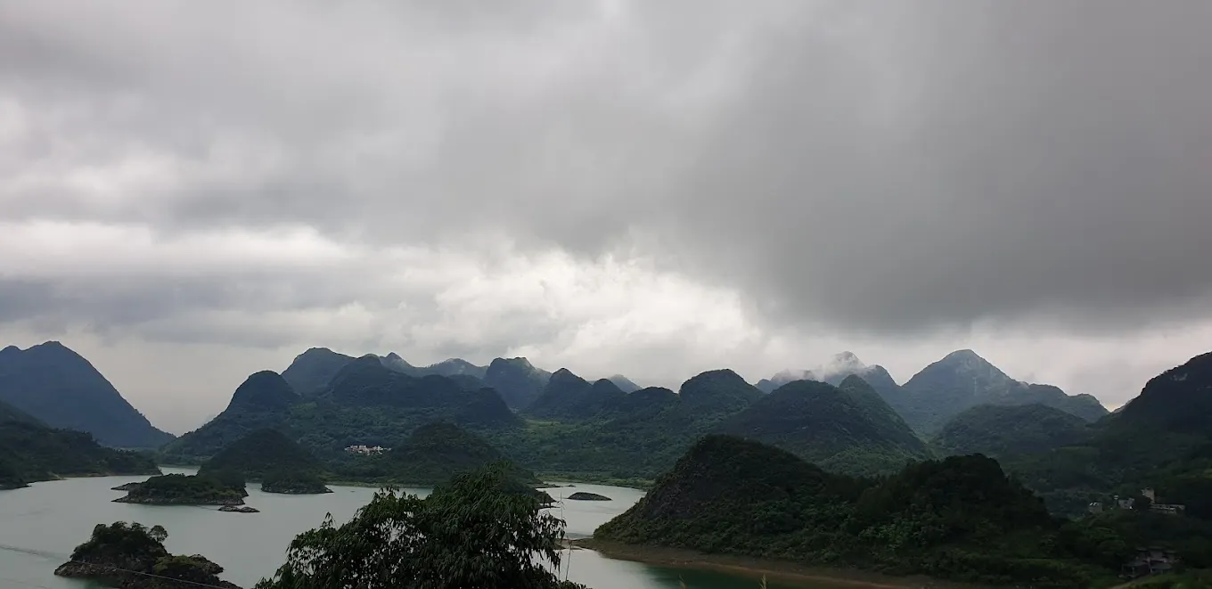 清遠桃花湖的遠景