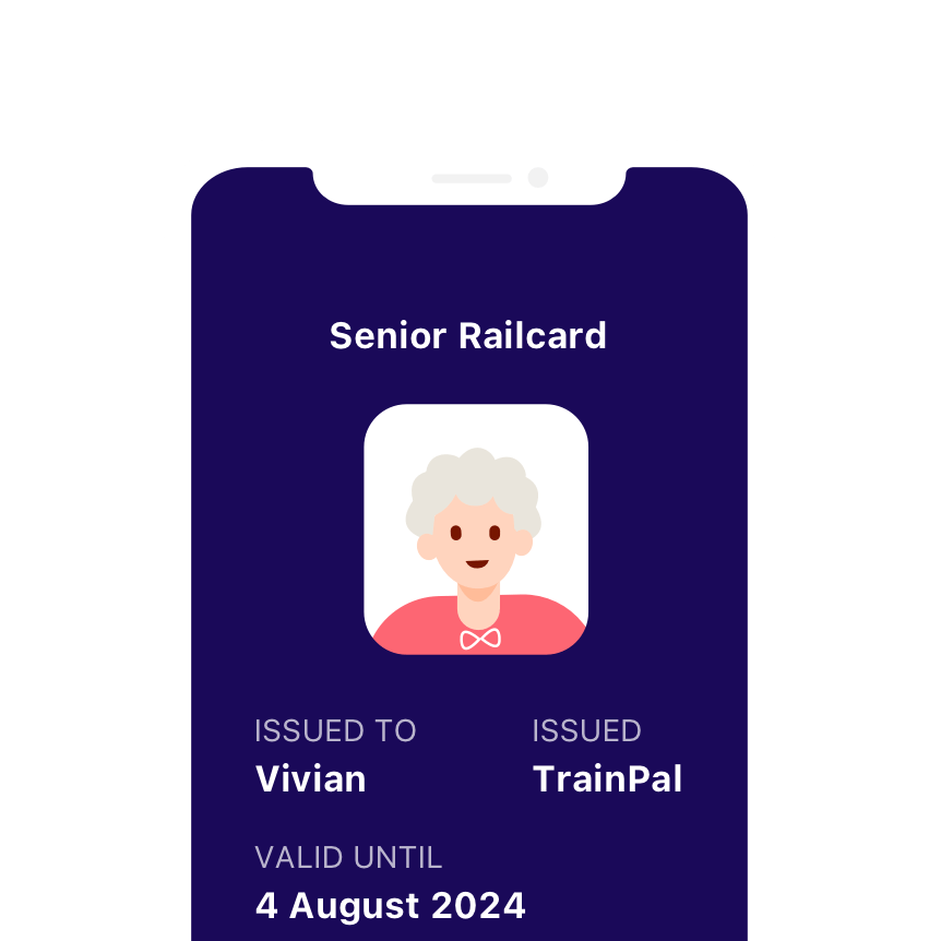 senior railcard first class travel