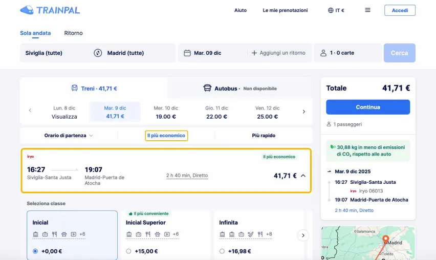 Biglietti dei treni Renfe: prenota con TrainPal
